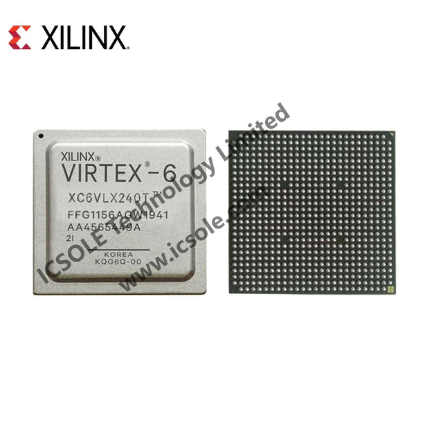 XC6VLX240T-2FFG1156I The Xilinx XC6VLX240T-2FFG1156I is a Virtex-6 LXT FPGA featuring 241152 logic cells and 600 I/O pins. It operates on a 0.95V to 1.05V supply and is designed for surface mounting.