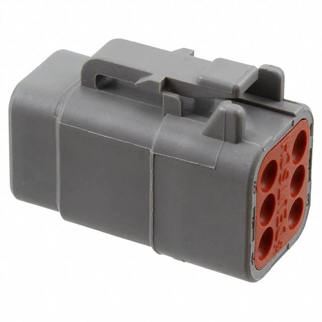 DTM06-6S CONN PLUG HSG 6POS