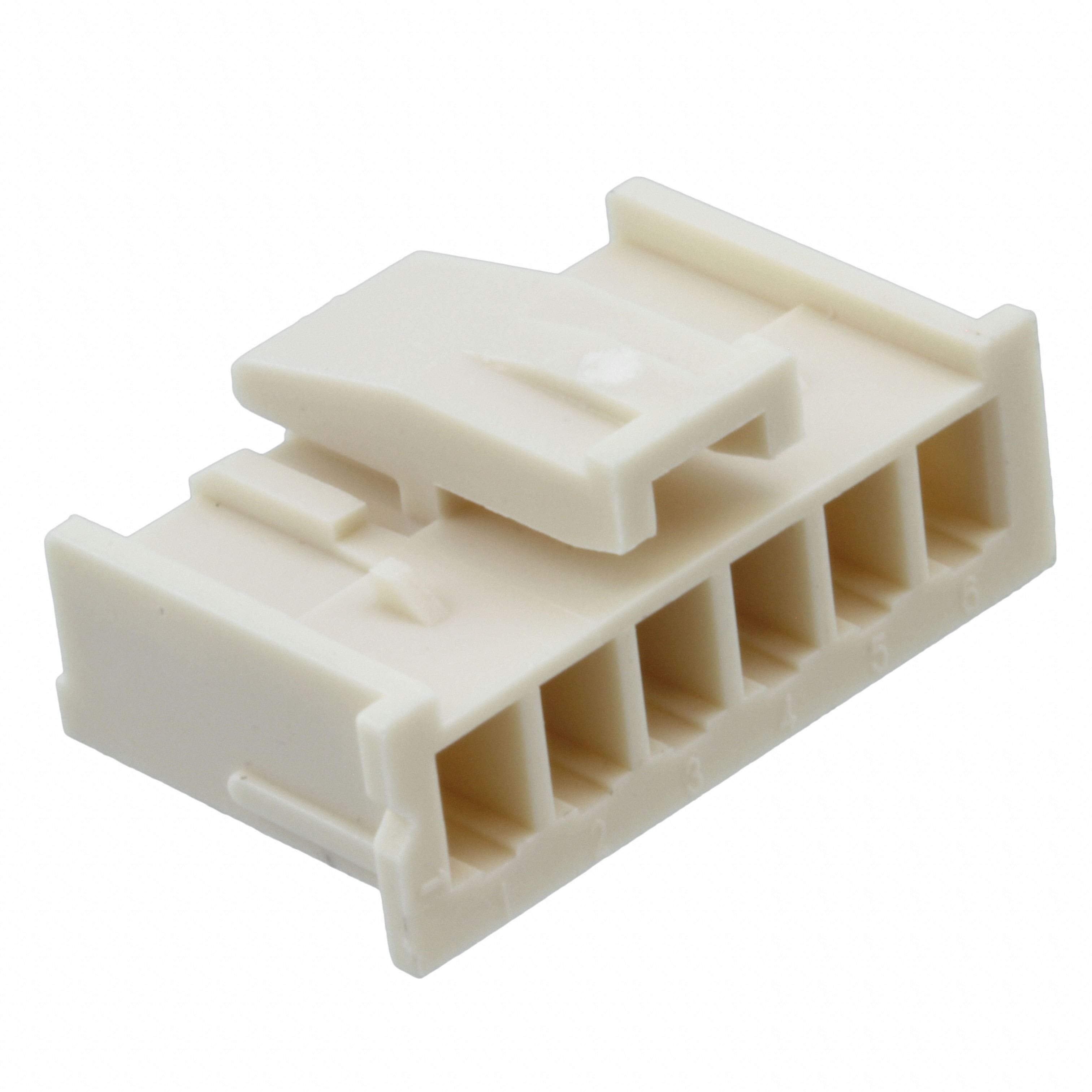1744417-6 CONN PLUG HSG 6POS 2.50MM