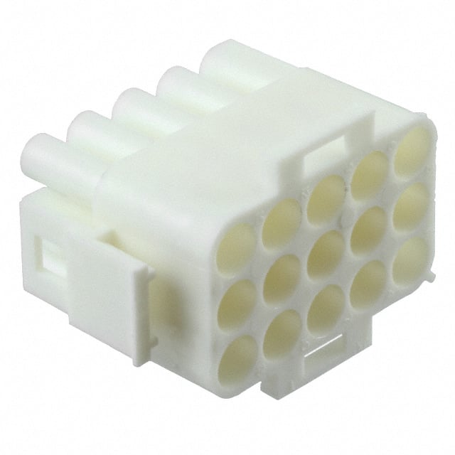 0050841155 CONN PLUG HSG 15POS WHITE
