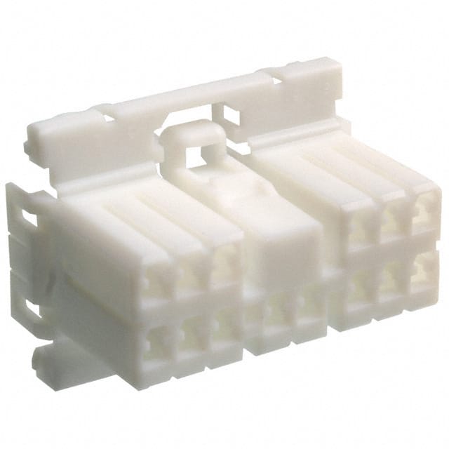 173852-1 CONN PLUG HSNG 14POS DUAL WHITE