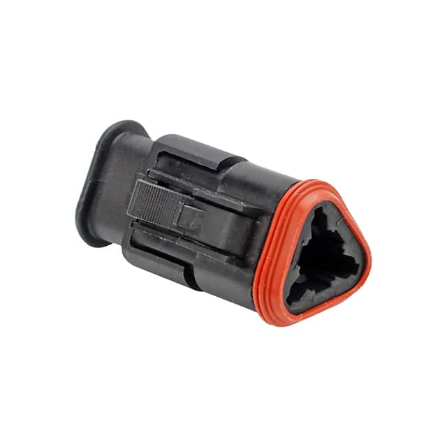AT06-3S-SR01BLK CONN PLUG HSG 3POS STRAIN RELIEF