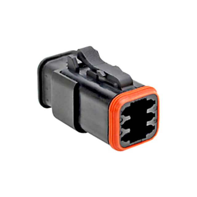 AT06-6S-SR01BLK CONN PLUG HSG 6POS STRAIN RELIEF
