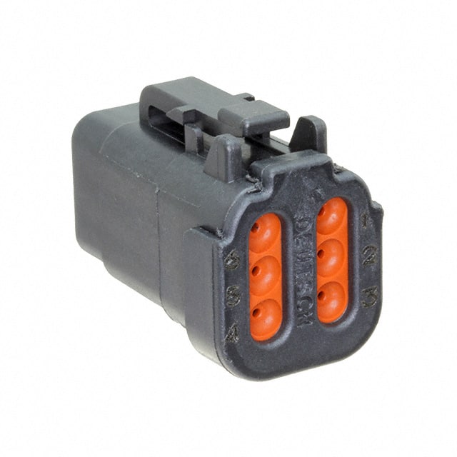 DTM06-6S-E005 CONN PLUG HSG 6POS