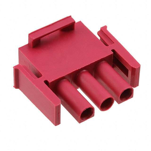 1-350766-2 CONN PLUG HSG 3POS RED