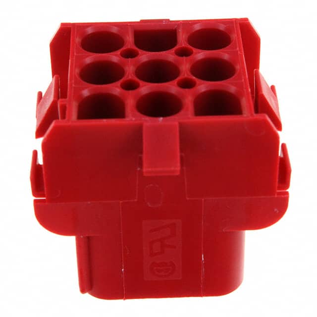 1-480707-2 CONN RCPT HSG 9POS RED