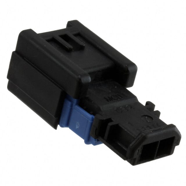 0988241021 CONN PLUG HSG 2POS UNSEALED BLK