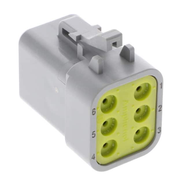 ATP06-6S-RD01 CONN PLUG HSG 6POS