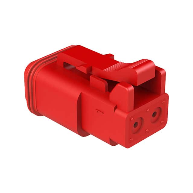 AT06-2S-RED CONN PLUG HSG 2POS