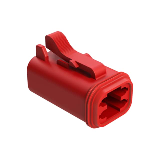 AT06-4S-RED CONN PLUG HSG 4POS