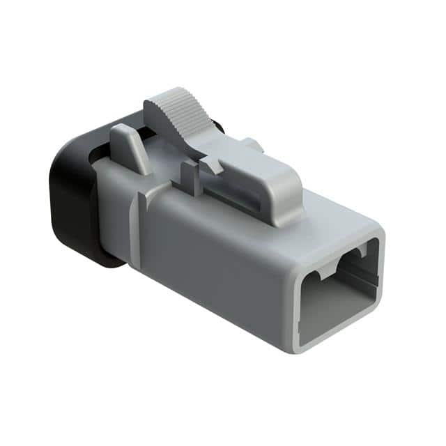 ATP06-4S-MM01BLK 4 POSITION PLUG, FEMALE, REDUCED