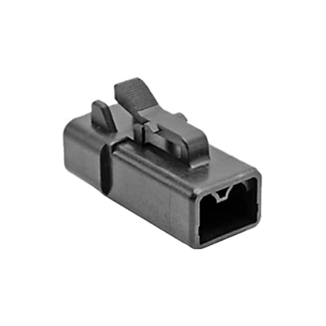 ATP06-2S-BLK CONN PLUG HSG 2POS