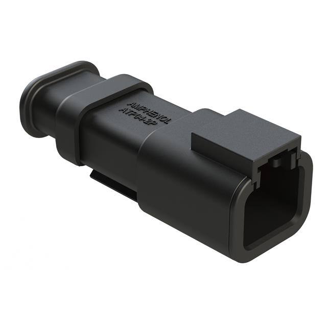 ATP04-2P-SR01BK 2 POSITION RECEPTACLE, PIN, STRA