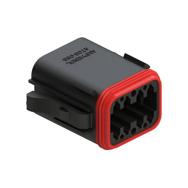AT06-08SA-RDBLK CONN PLUG HSG 8POS 14-20AWG