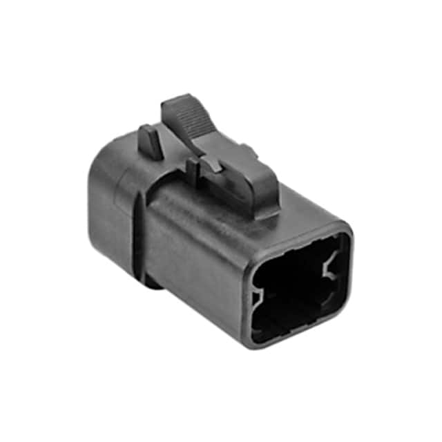 ATP06-4S-BLK CONN PLUG HSG 4POS