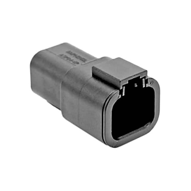 ATP04-4P-BLK CONN RCPT HSG 4POS