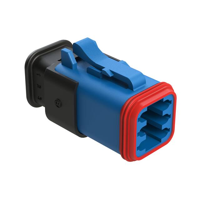 AT06-6S-SR02BLU CONN PLUG HSG 6POS