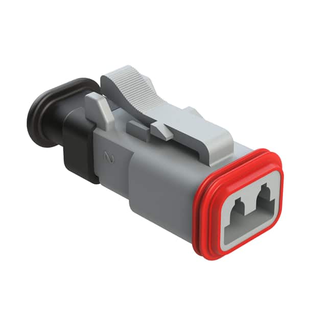 AT06-2S-SR01GRY CONN PLUG HSG 2POS