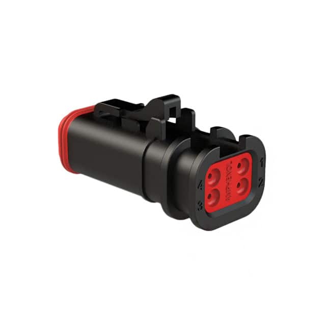 AT06-4S-OMBLK CONN PLUG HSG 4POS