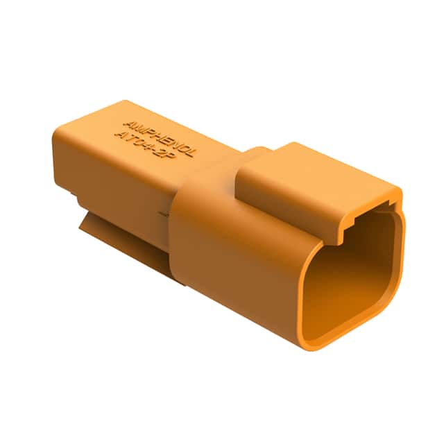 AT04-2P-ORG CONN RCPT HSG 2POS