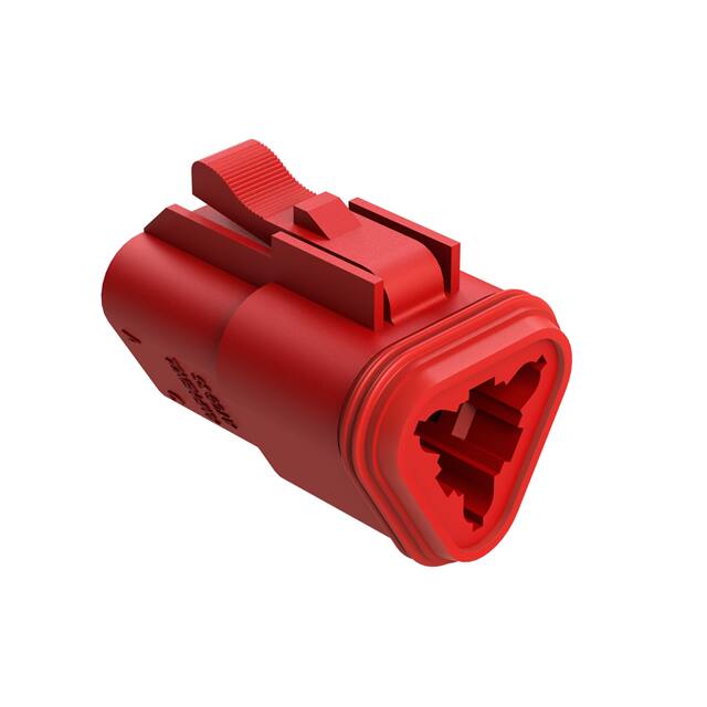 AT06-3S-RED CONN PLUG HSG 3POS