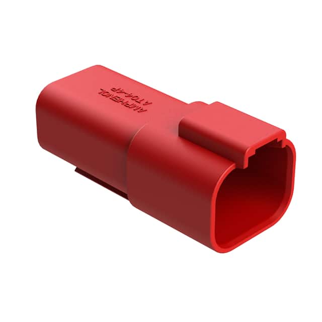 AT04-4P-RED CONN RCPT HSG 4POS