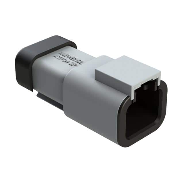ATP04-2P-MM01 2 POSITION RECEPTACLE, MALE, RED