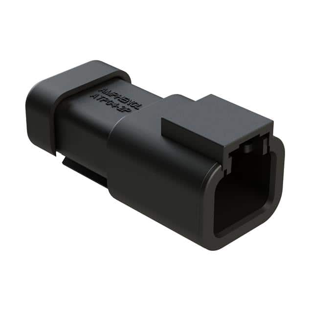 ATP04-2P-MM01BLK 2 POSITION RECEPTACLE, MALE, RED