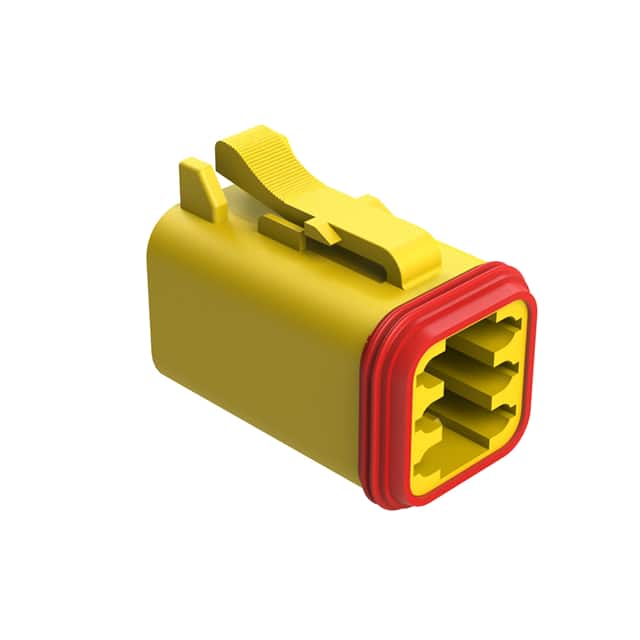 AT06-6S-YEL CONN PLUG HSG 6POS
