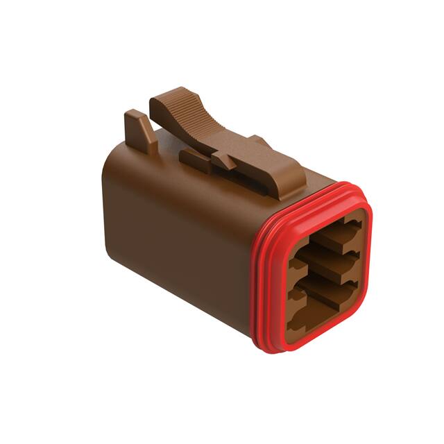 AT06-6S-BRN CONN PLUG HSG 6POS
