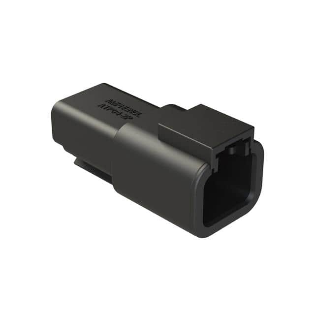 ATP04-2P-RD01BLK 2 POSITION RECEPTACLE, PIN, REDU