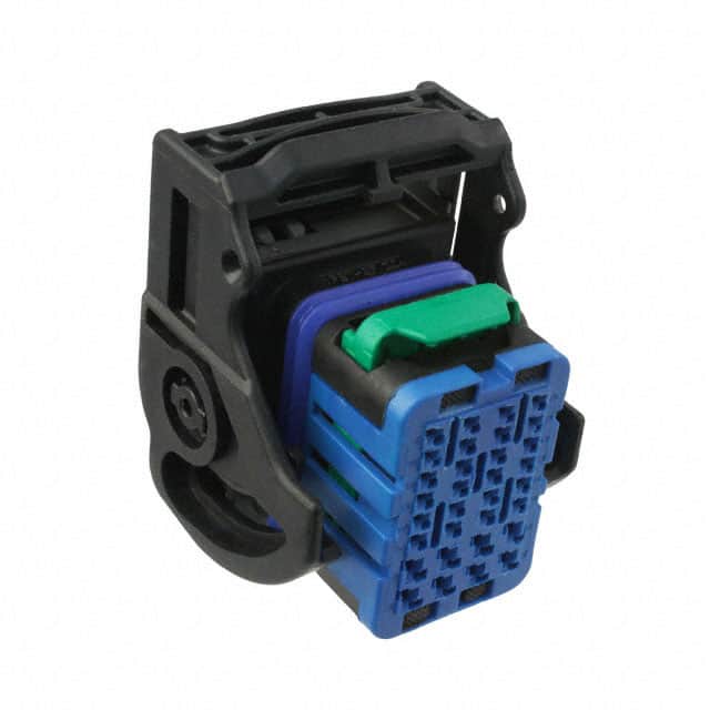 0643191216 CONN RCPT HSG 32POS BLUE