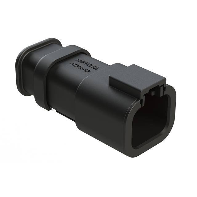 ATP04-4P-SR01BK 4 POSITION RECEPTACLE, PIN, STRA