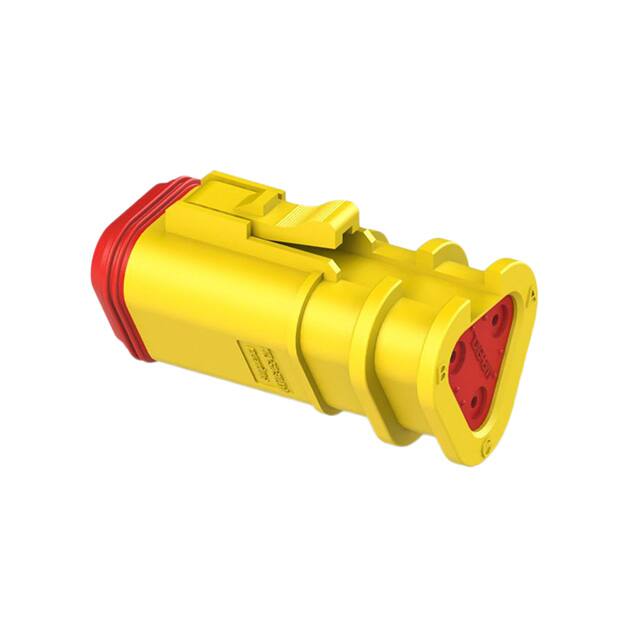 AT06-3S-OMYEL CONN PLUG HSG 3POS