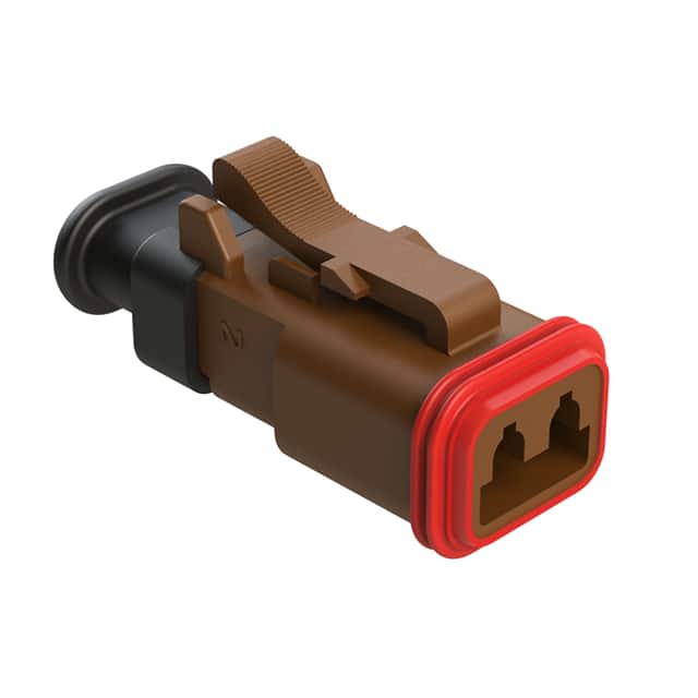 AT06-2S-SR01BRN CONN PLUG HSG 2POS