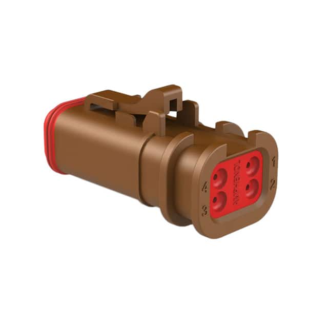 AT06-4S-OMBRN CONN PLUG HSG 4POS