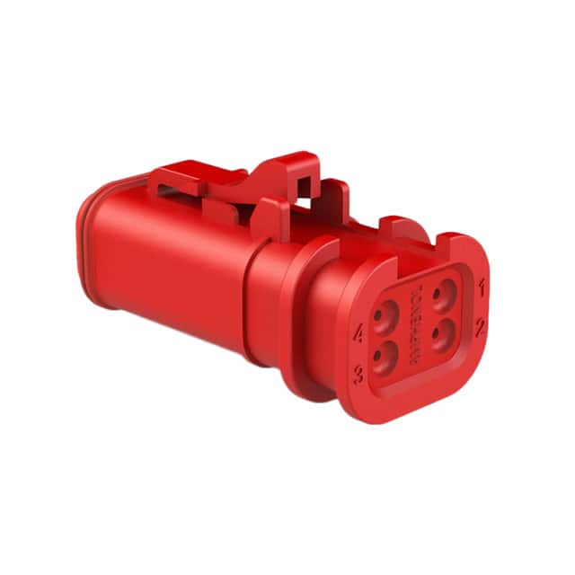 AT06-4S-OMRED CONN PLUG HSG 4POS