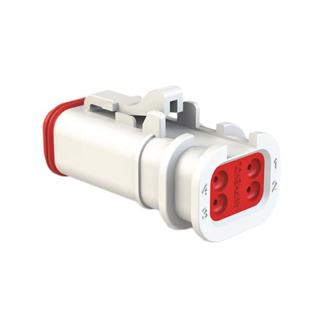 AT06-4S-OMWHT CONN PLUG HSG 4POS