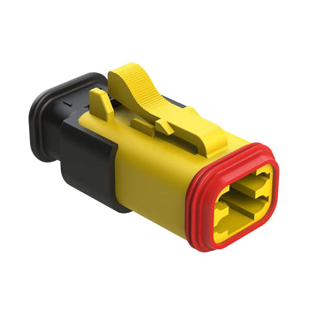 AT06-4S-SR02YEL CONN PLUG HSG 4POS