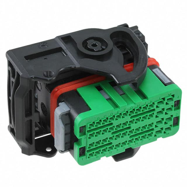 0643201315 CONN RCPT HSG 48POS 4ROW GREEN