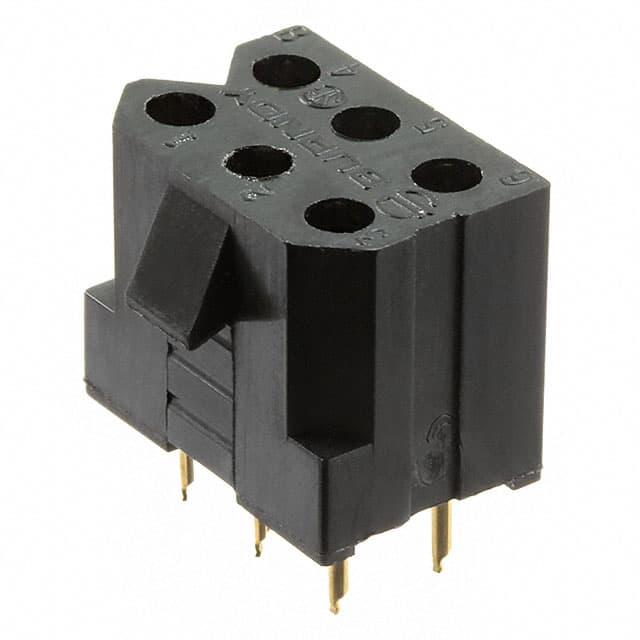 SMS6R-3S6 CONN RCPT HSG 6POS BRD MNT