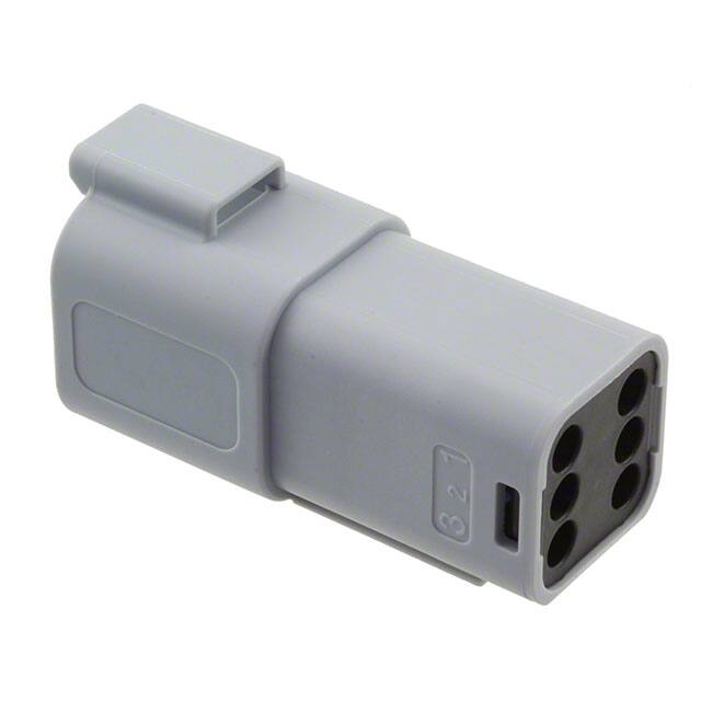 0934444202 CONN RCPT HSG 6POS GRY