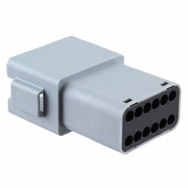 0934446212 CONN RCPT HSG 12POS GRY