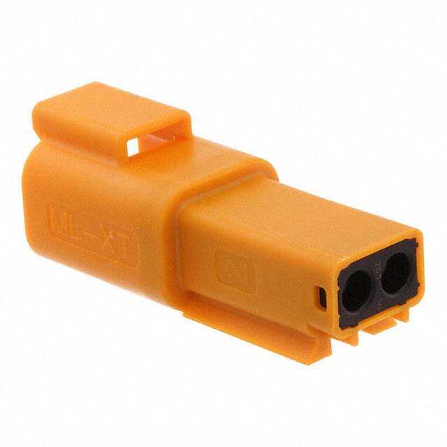 0934441208 CONN RCPT HSG 2POS ORANGE