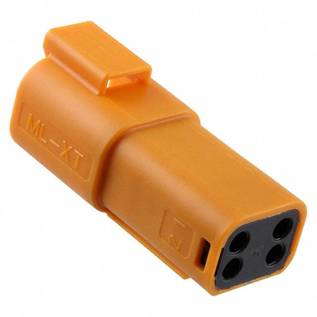 0934443108 CONN RCPT HSG 4POS ORANGE