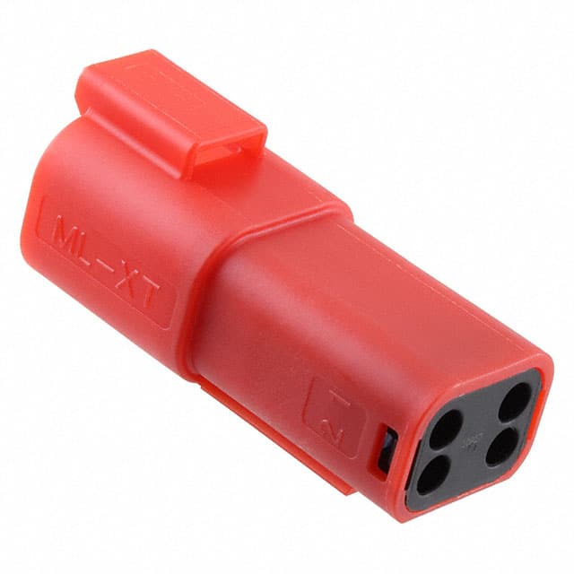 0934443209 CONN RCPT HSG 4POS RED