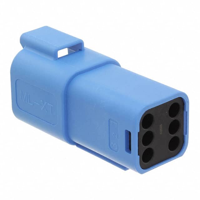 0934444204 CONN RCPT HSG 6POS BLUE