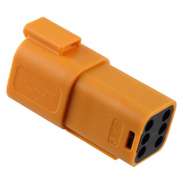 0934444208 CONN RCPT HSG 6POS ORANGE