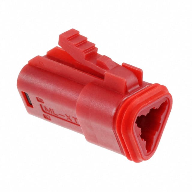 0934452109 CONN PLUG HSG 3POS RED