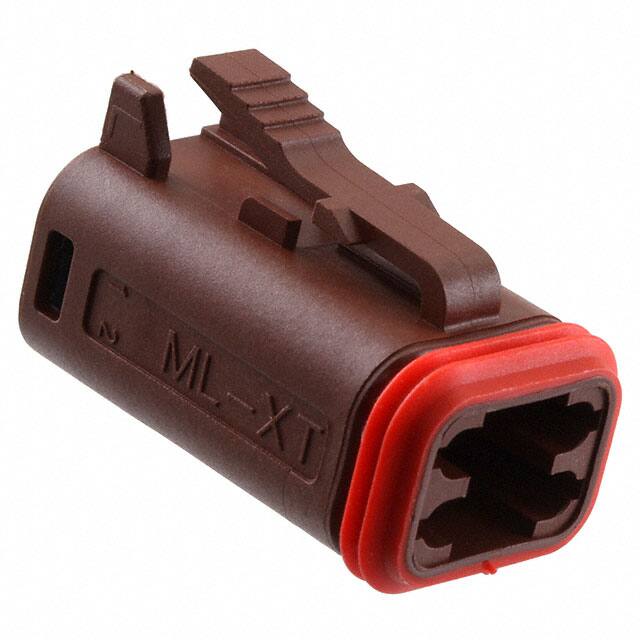 0934453207 CONN PLUG HSG 4POS BROWN